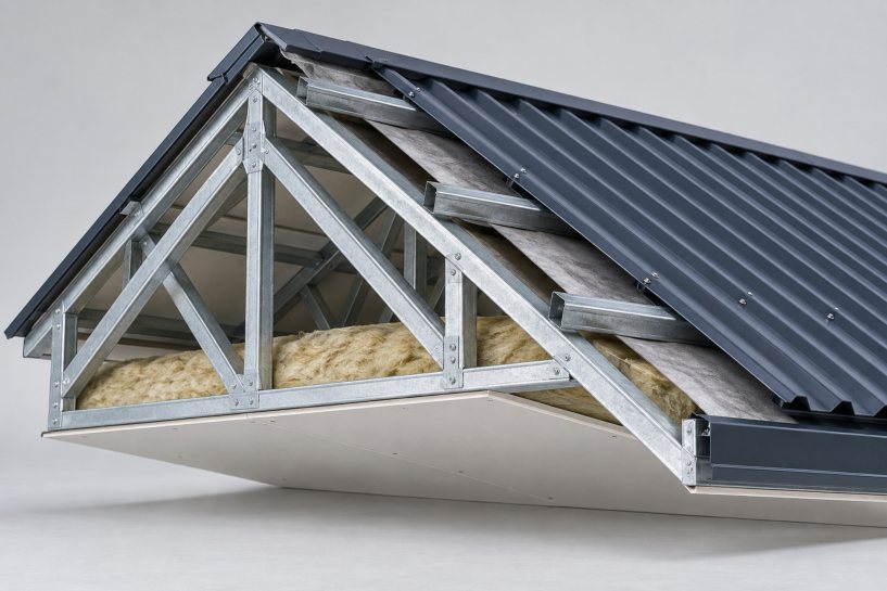 Roof build-up shown assembled