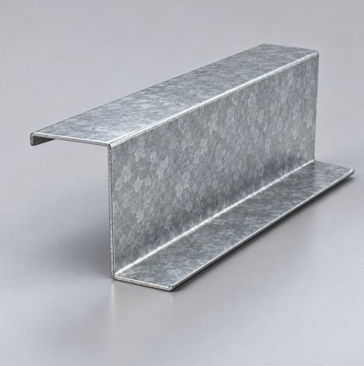 Galvanised steel support profiles